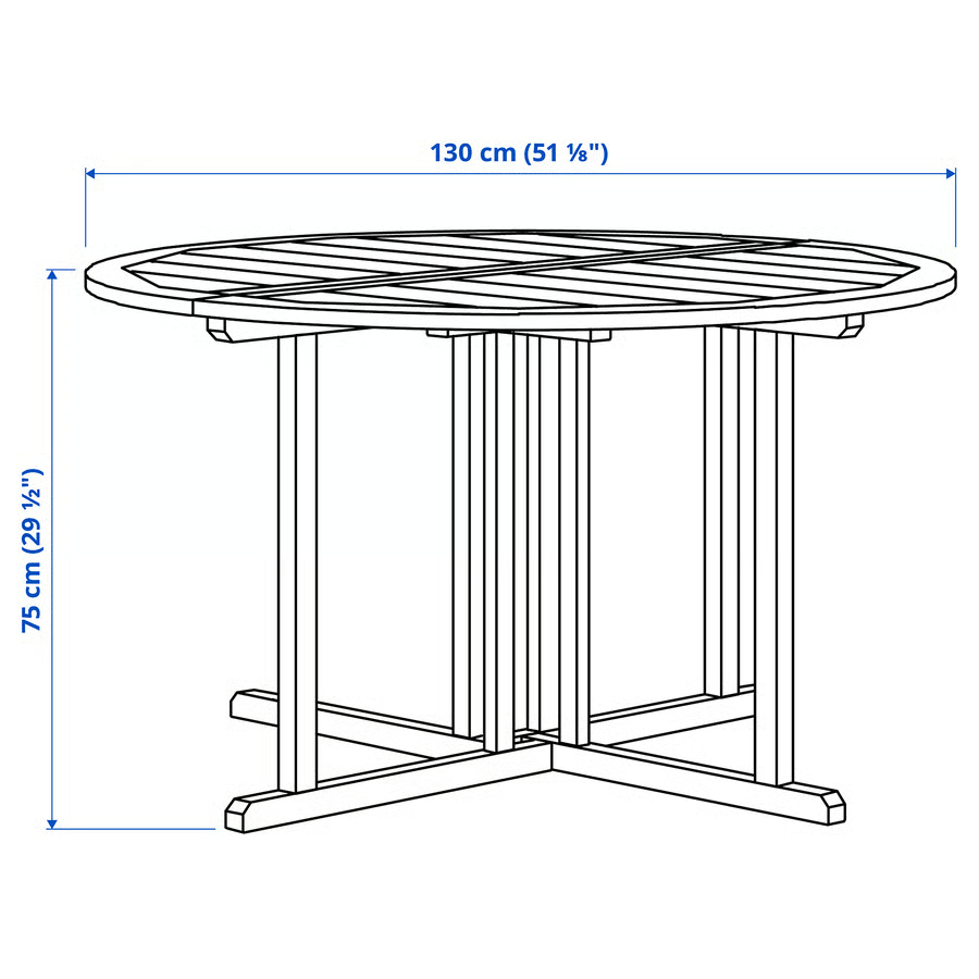 Palma סט אוכל לגינה — שולחן עגול + 4 כיסאות מתכווננים עם כריות | 130 ס"מ