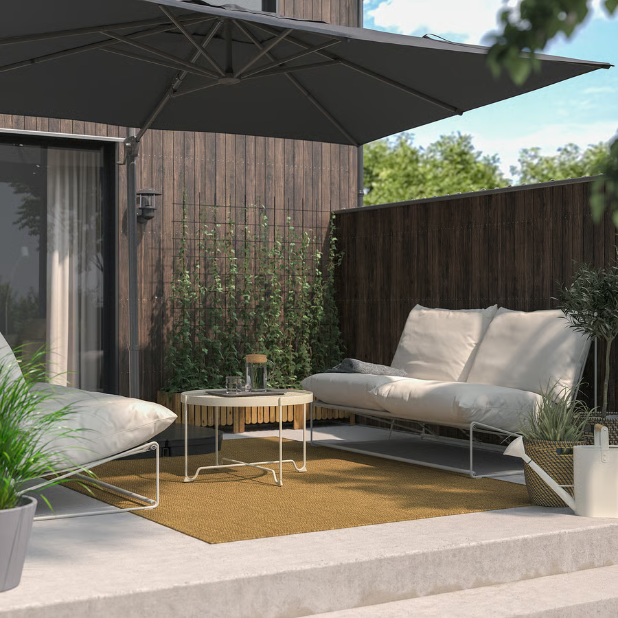 Solare שמשייה תלויה לגינה — 330×240 ס"מ | הגנת שמש UPF 50+ | אנתרציט